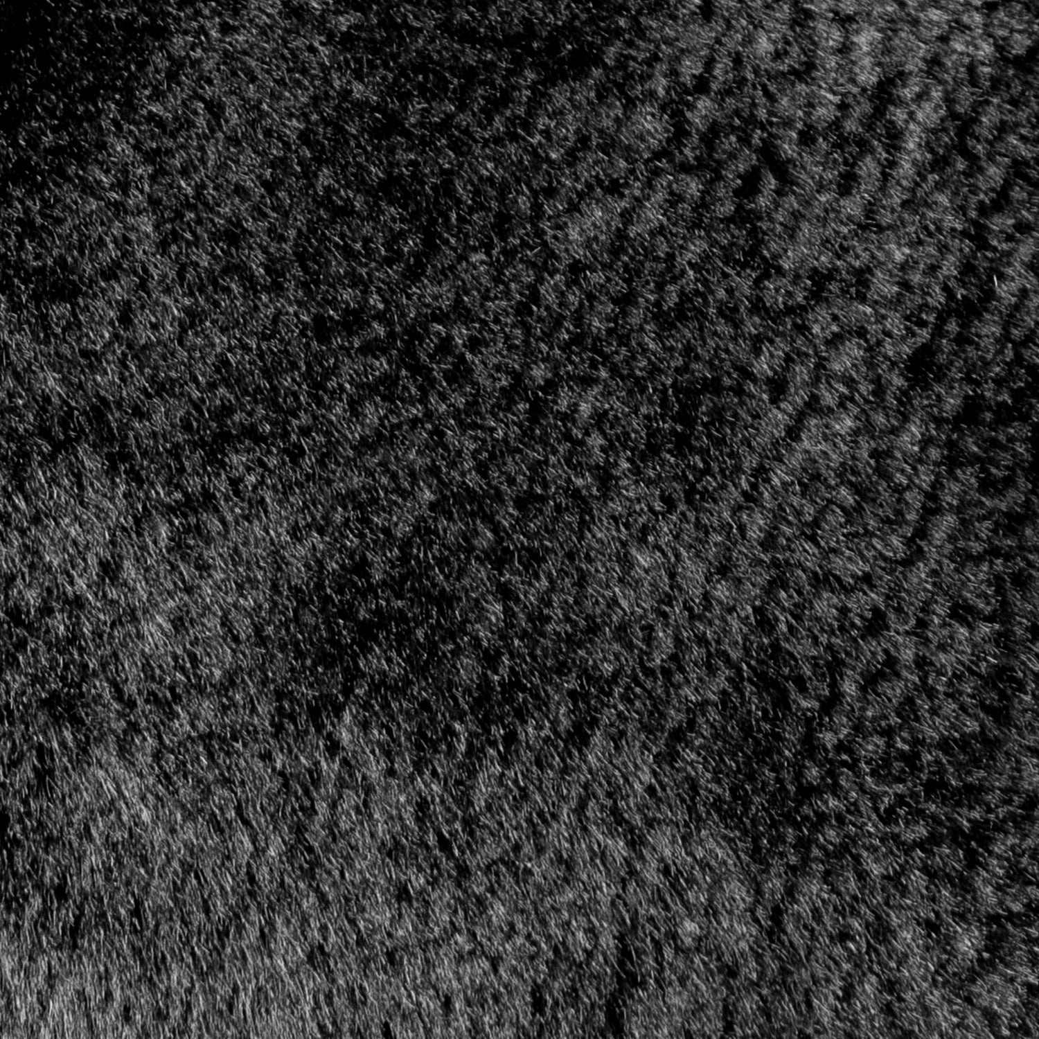 Kallu Faux Fur Filled Cushion 45cm x 45cm Black