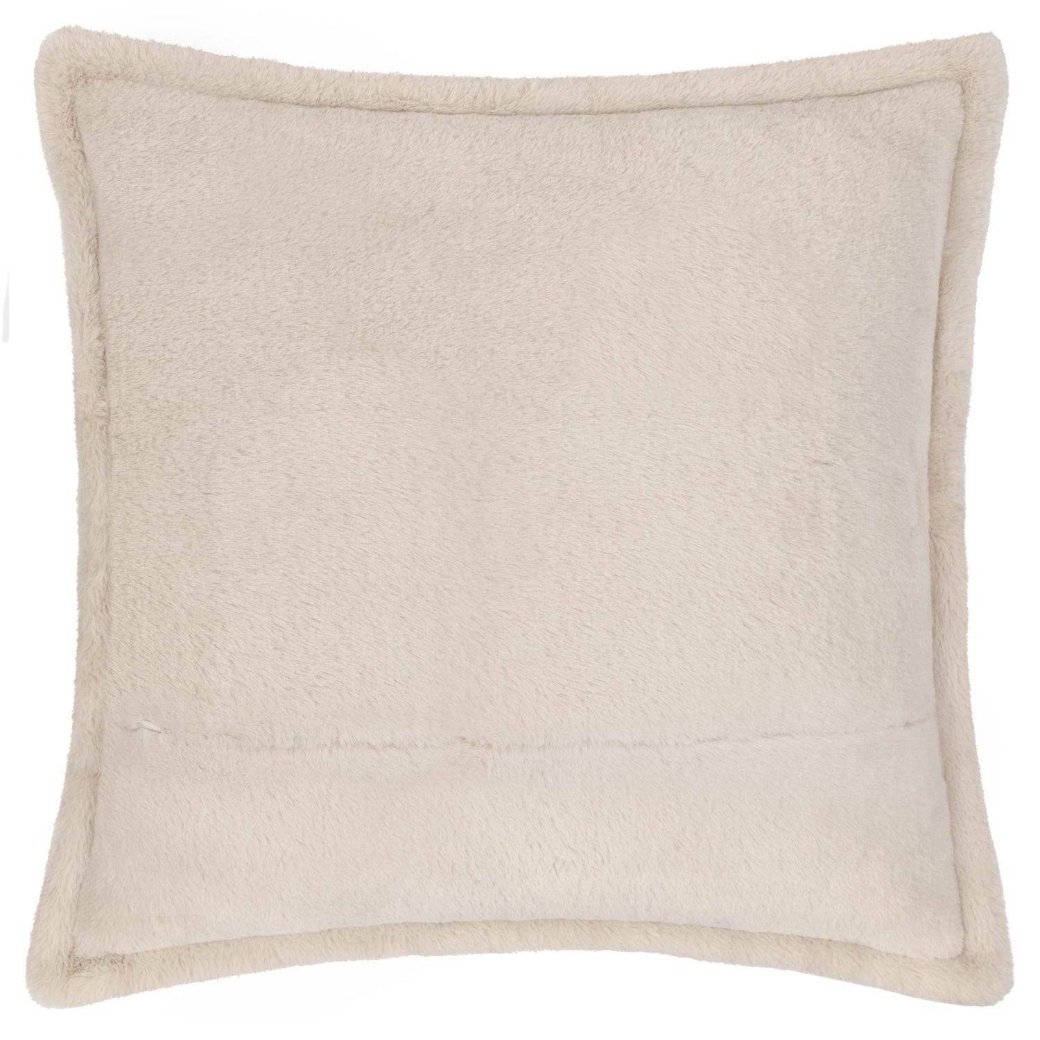 Kallu Faux Fur Filled Cushion 45cm x 45cm Natural
