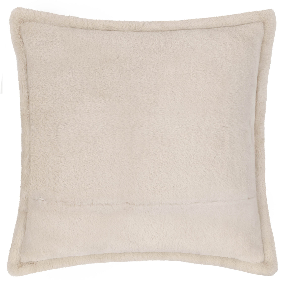 Kallu Faux Fur Filled Cushion 45cm x 45cm Natural