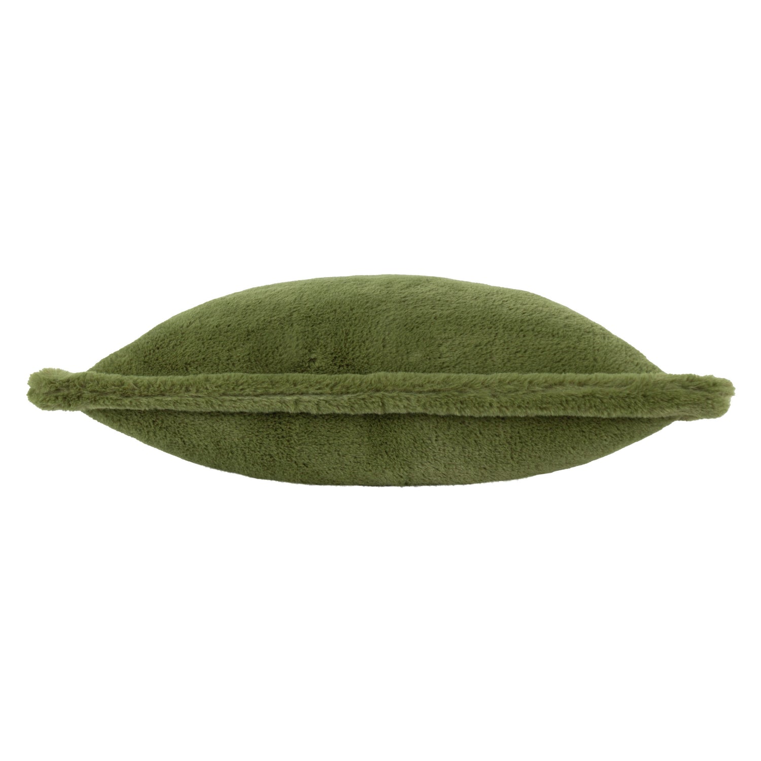 Kallu Faux Fur Filled Cushion 45cm x 45cm Olive