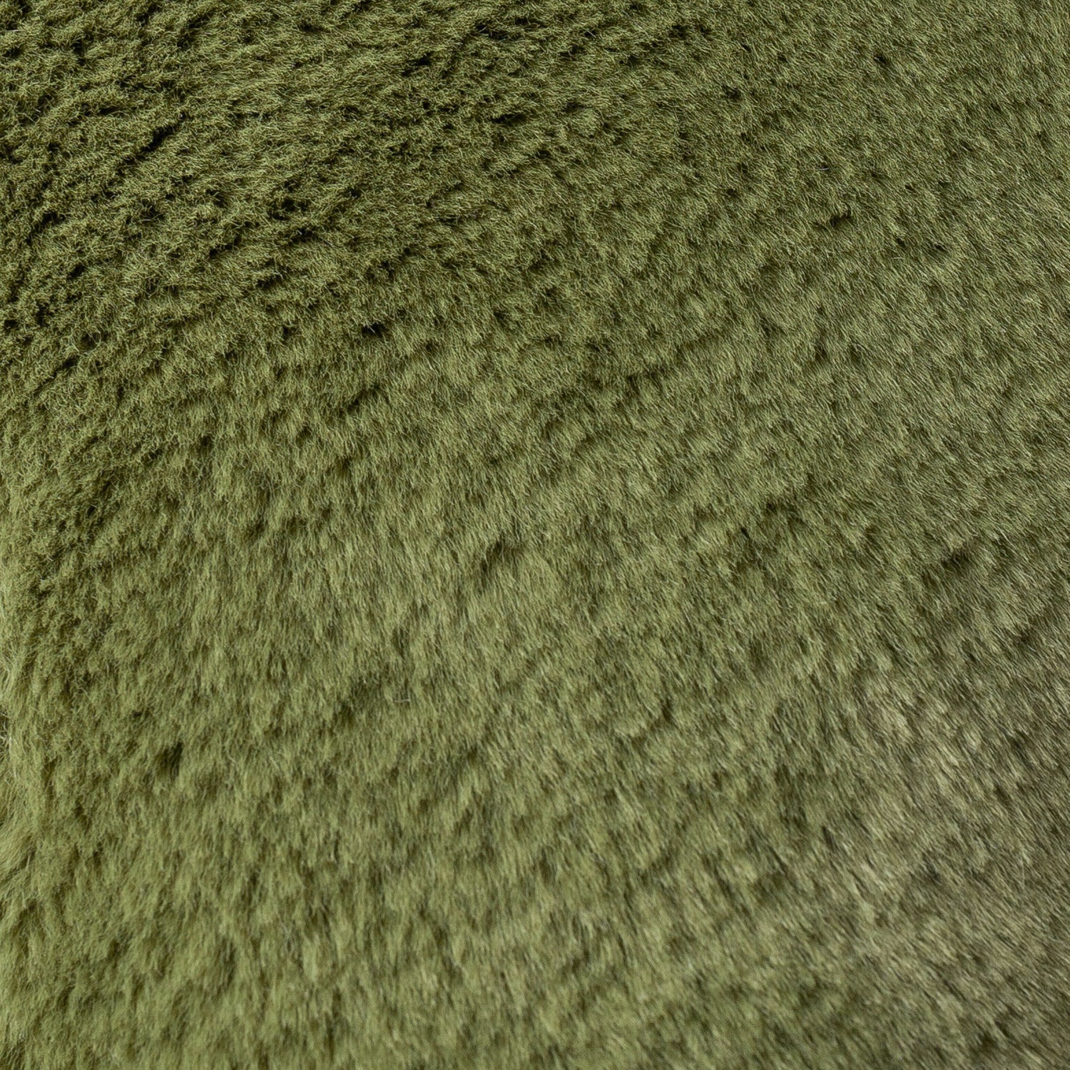 Kallu Faux Fur Filled Cushion 45cm x 45cm Olive