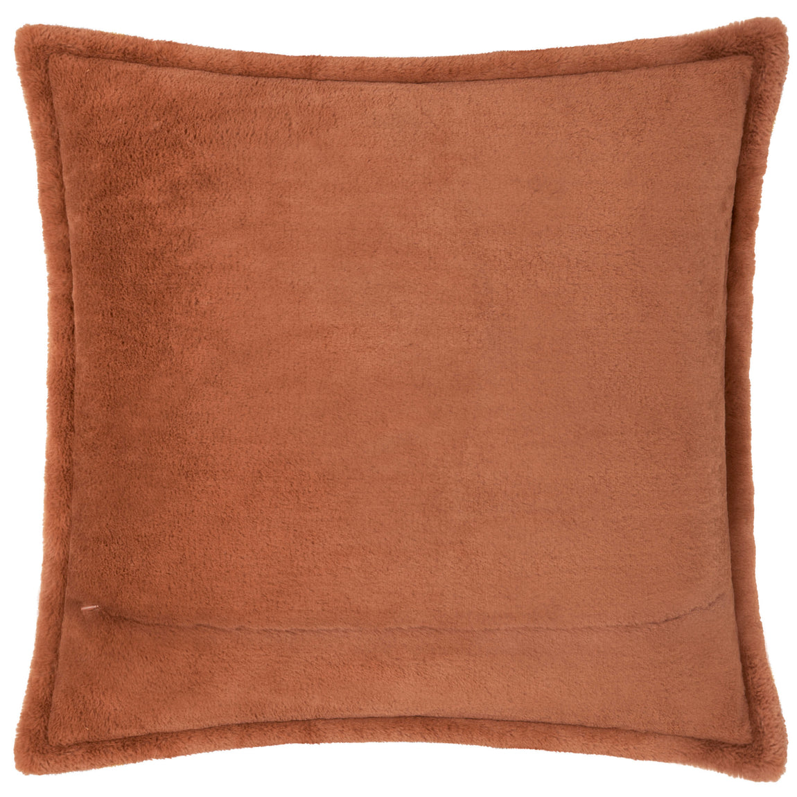 Kallu Faux Fur Filled Cushion 45cm x 45cm Rust