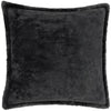 Kallu Faux Fur Filled Cushion 50cm x 50cm Black