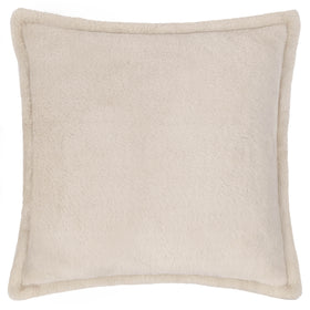 Kallu Faux Fur Filled Cushion 55cm x 55cm Natural