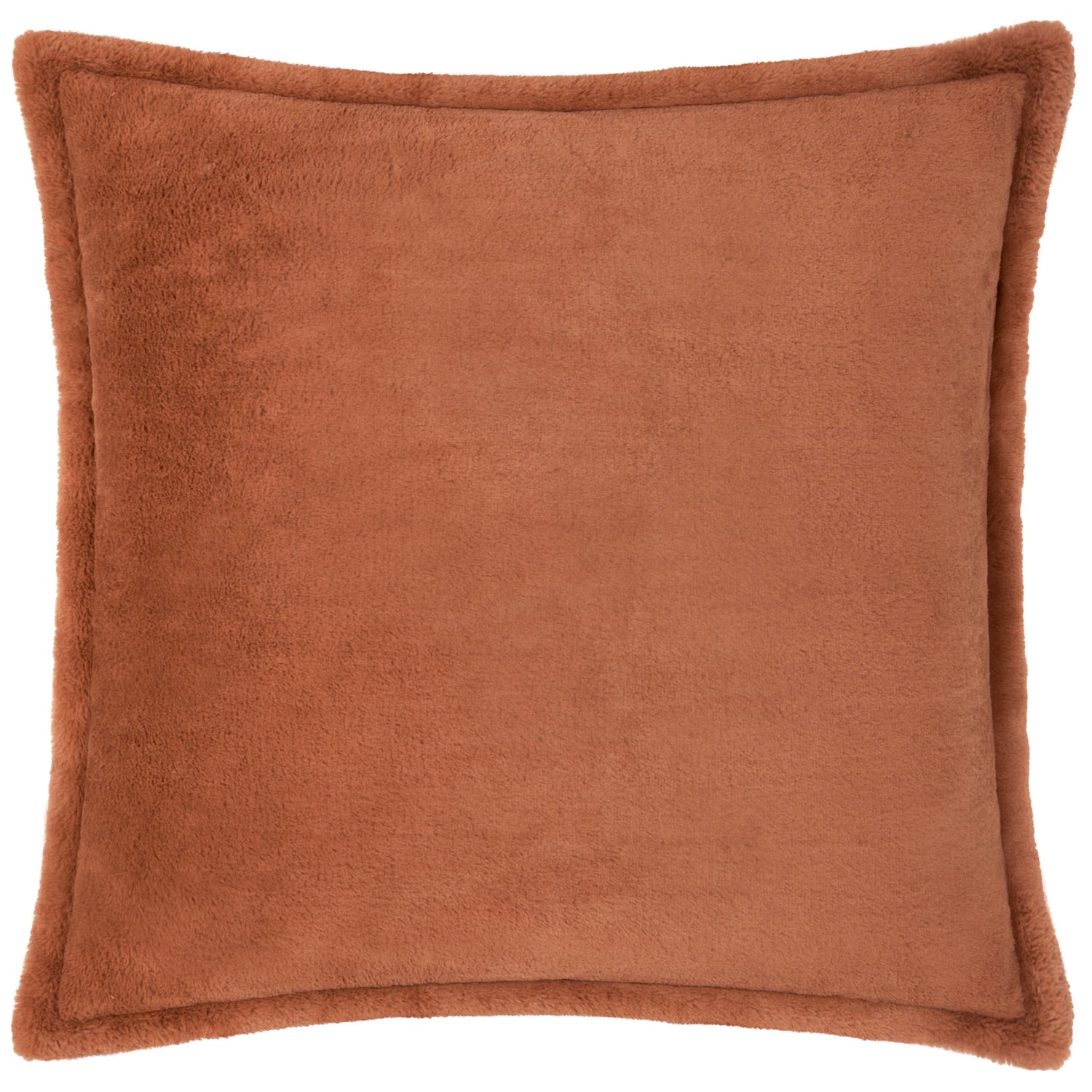 Kallu Faux Fur Filled Cushion 55cm x 55cm Rust