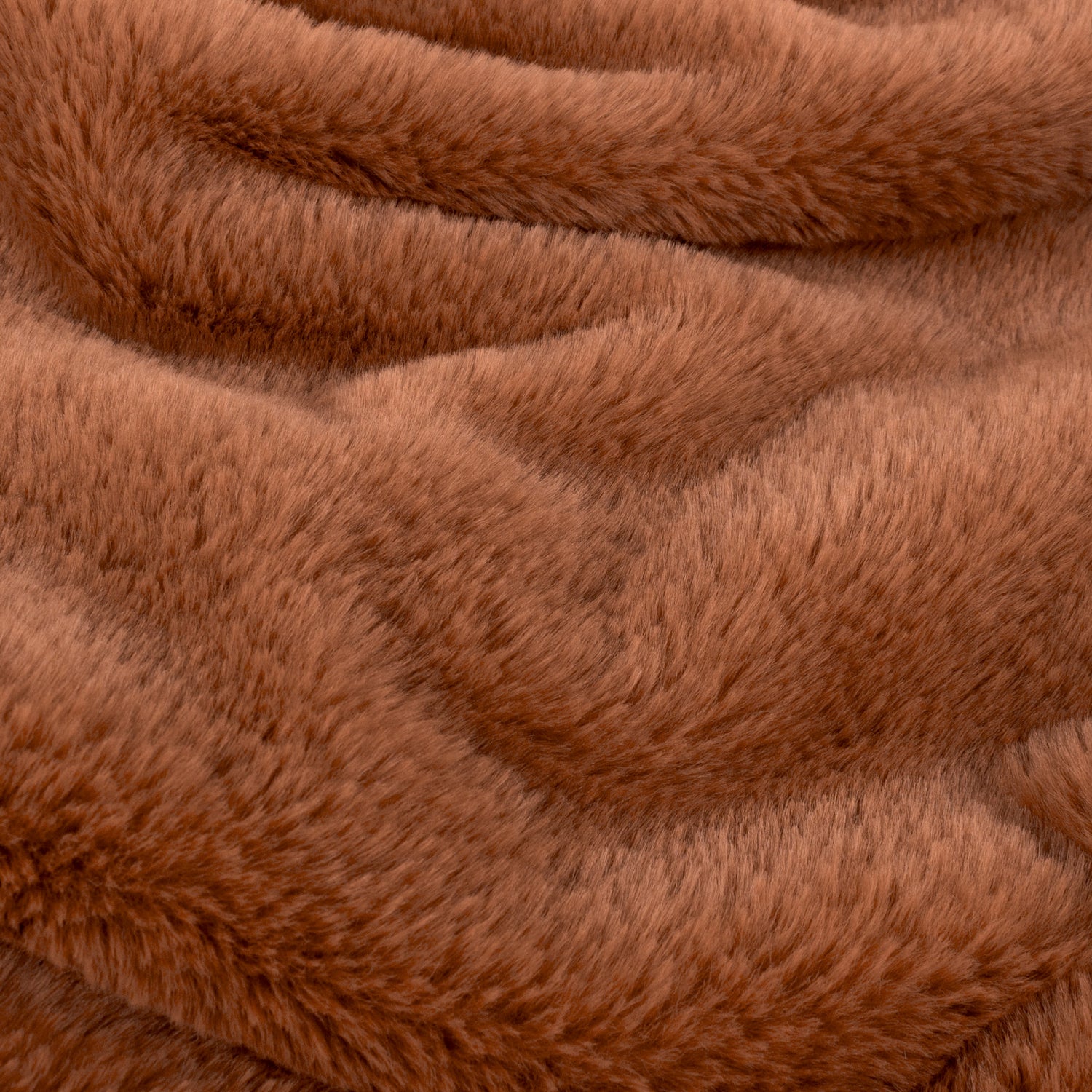 Kallu Double-Sided Faux-Fur 130cm x 180cm Throw Rust