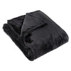 Kallu Double-Sided Faux-Fur 150cm x 200cm Throw Black