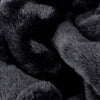Kallu Double-Sided Faux-Fur 150cm x 200cm Throw Black