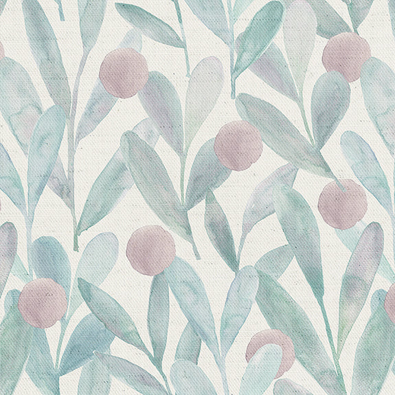 Voyage Maison Katsura Printed Cotton Fabric Mauve