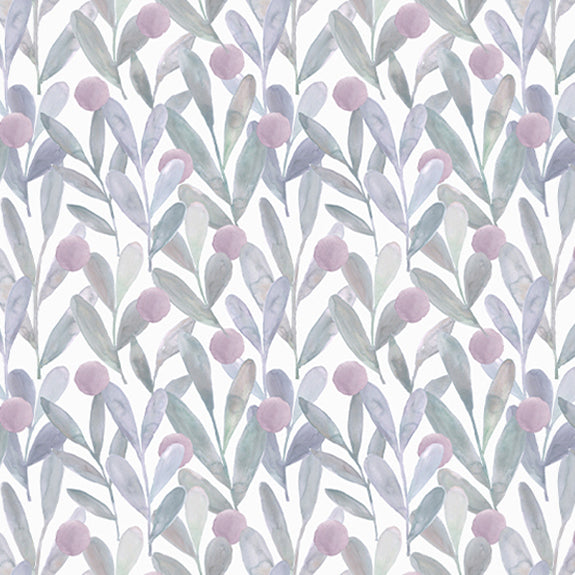 Voyage Maison Katsura Printed Cotton Fabric Violet