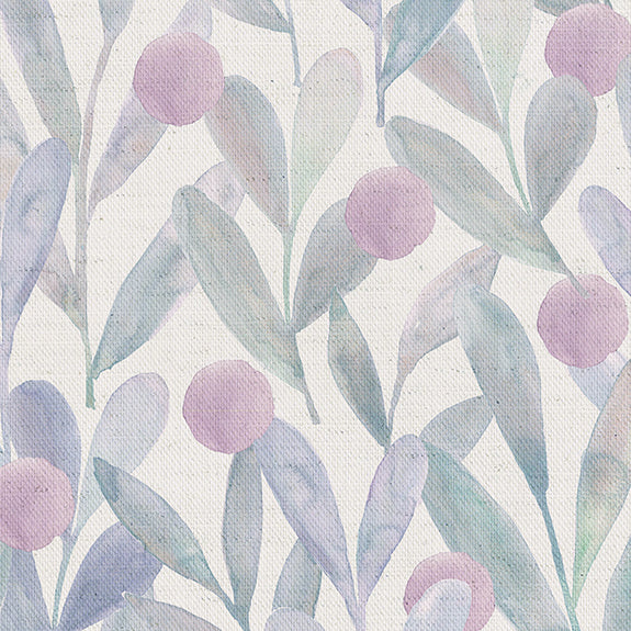 Voyage Maison Katsura Printed Cotton Fabric Violet