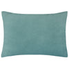 Keela Cut Velvet Boudoir Filled Cushion 35cm x 50cm Gold Blue