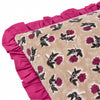 Kemble Printed Cotton Filled Cushion 45cm x 45cm Violet Cerise