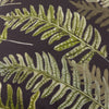 Kielder Forest Fern Night Oxford Edge Velvet 30cm x 50cm Filled Boudoir Black
