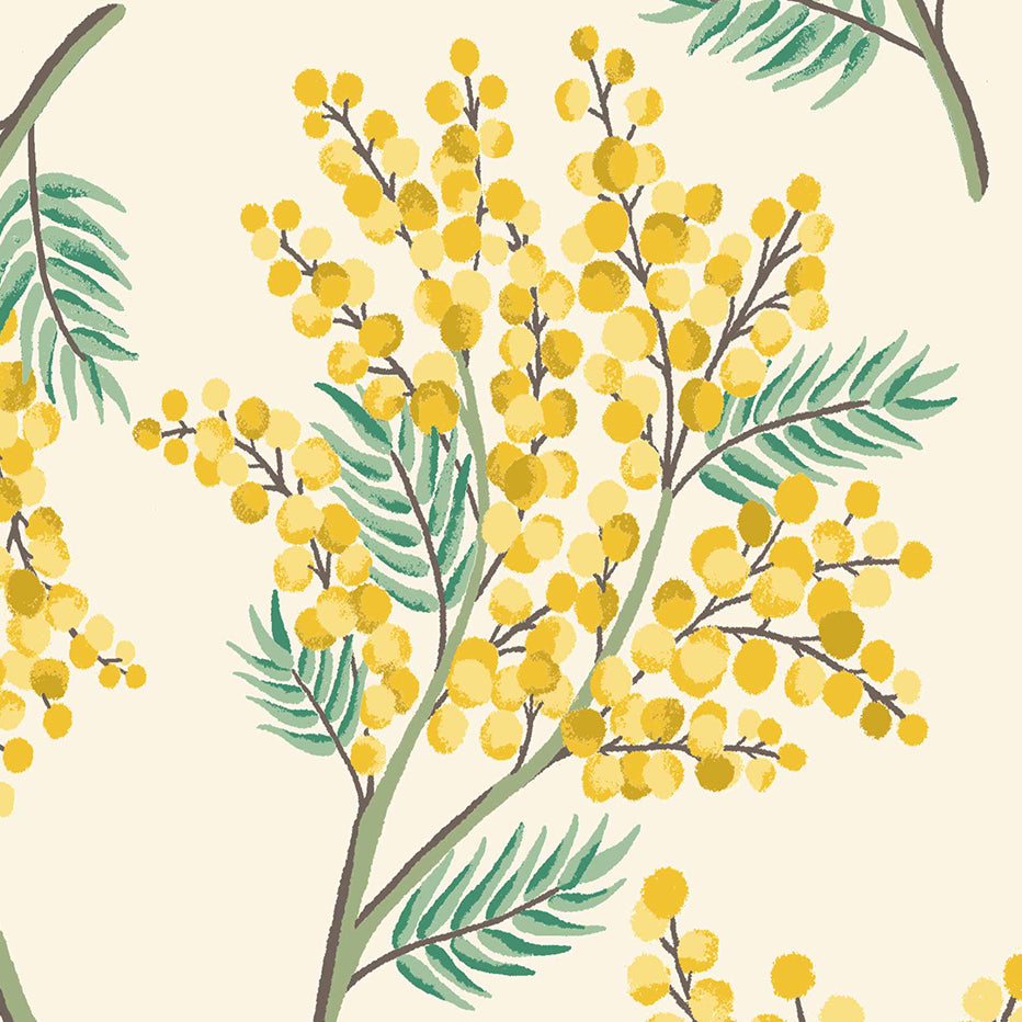 Cath Kidston Mimosa Flower Made to Measure Blackout Roller Blind Citrine