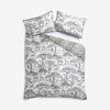 Clarke & Clarke Kisumu Duvet Cover Bedding Set Monochrome