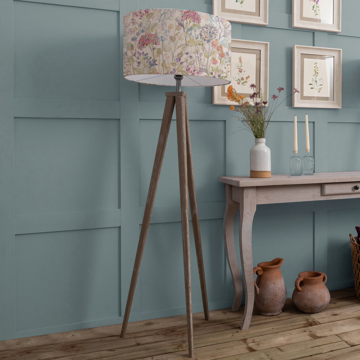 Voyage Maison Aratus 158cm x 52cm Floor Lamp Grey Linen