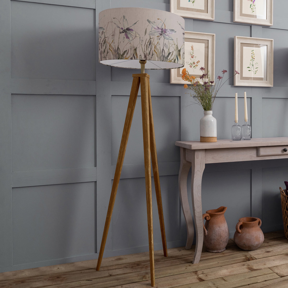 Voyage Maison Aratus Nightingale Eva Floor Lamp Nut Ironstone