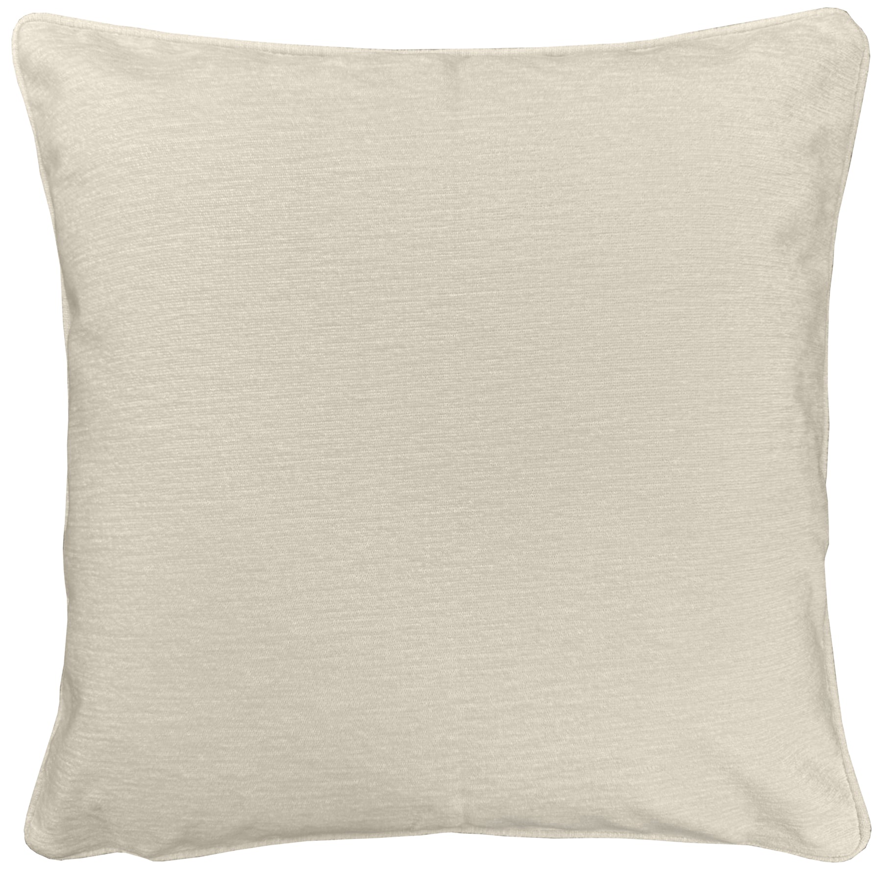 Knightsbridge Chenille Filled Cushion 43cm x 43cm Cream