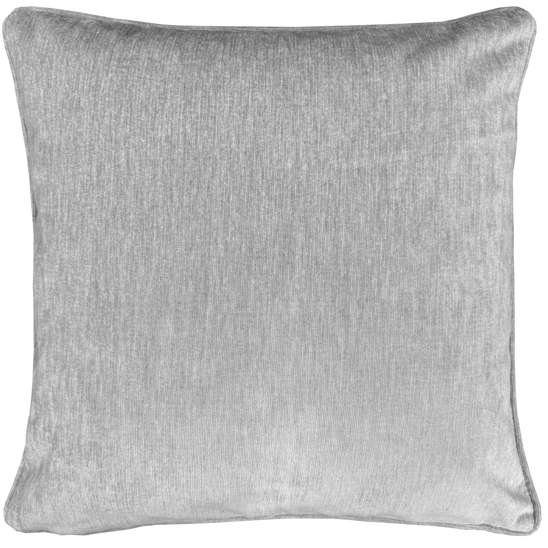 Knightsbridge Chenille Filled Cushion 43cm x 43cm Grey