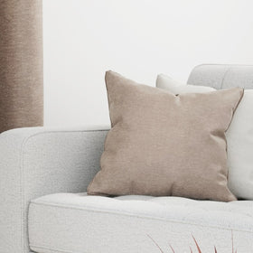 Knightsbridge Chenille Filled Cushion 43cm x 43cm Sand