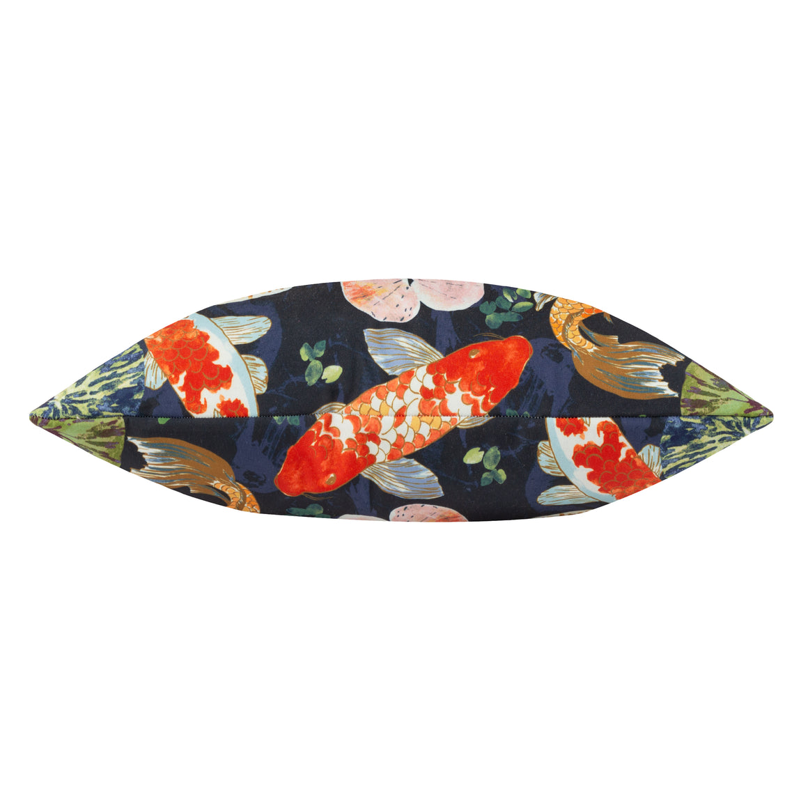 Koi Pond Outdoor Filled Cushion 43cm x 43cm Midnight