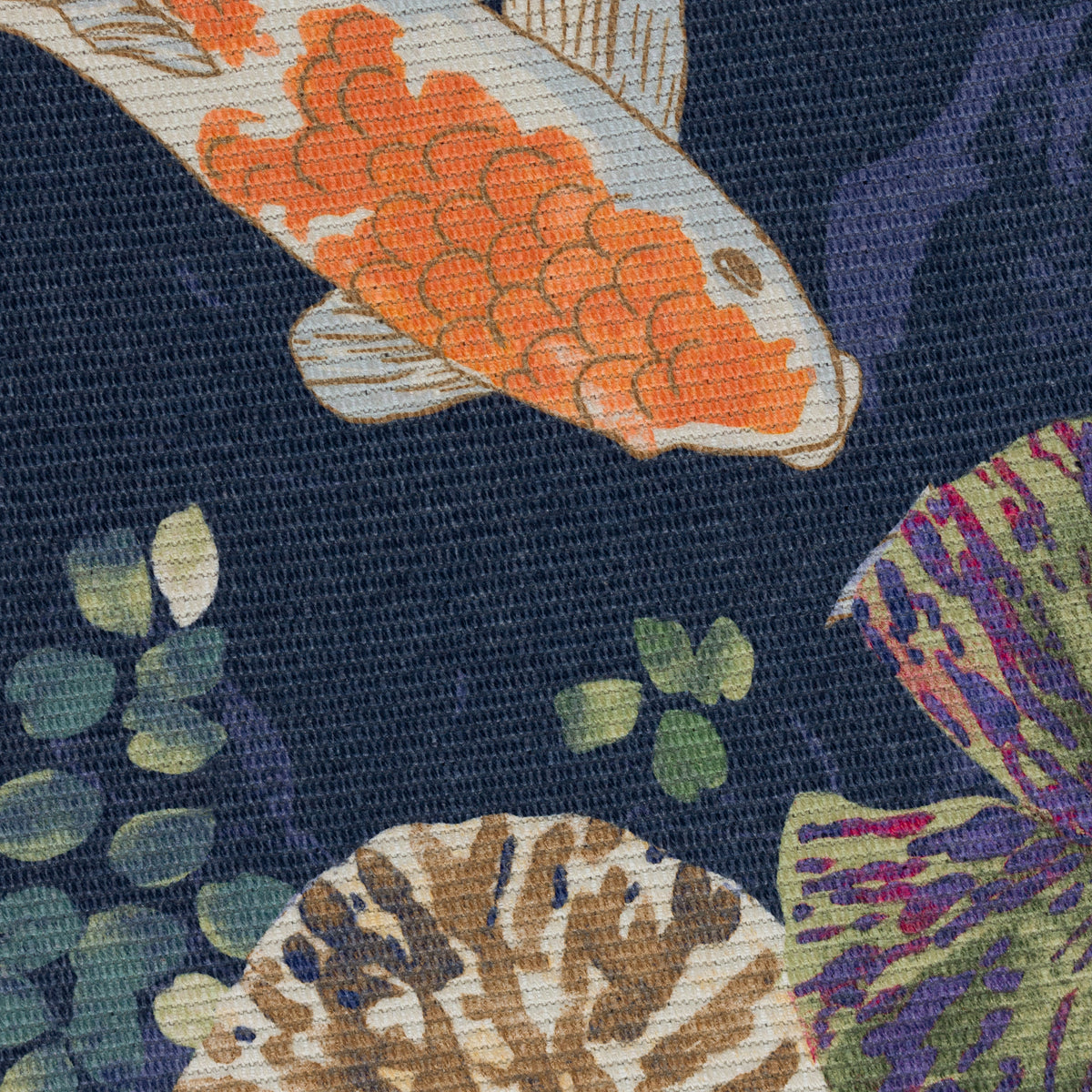 Koi Outdoor Indoor Washable 120cm x 170cm Rug Midnight