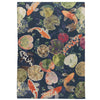 Koi Outdoor Indoor Washable 120cm x 170cm Rug Midnight