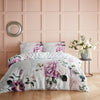 Paoletti Krista Floral Cotton Duvet Cover Bedding Set Lilac