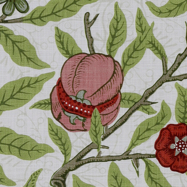 Heritage Fruits And Foliage Made to Measure Curtain Leaf Green