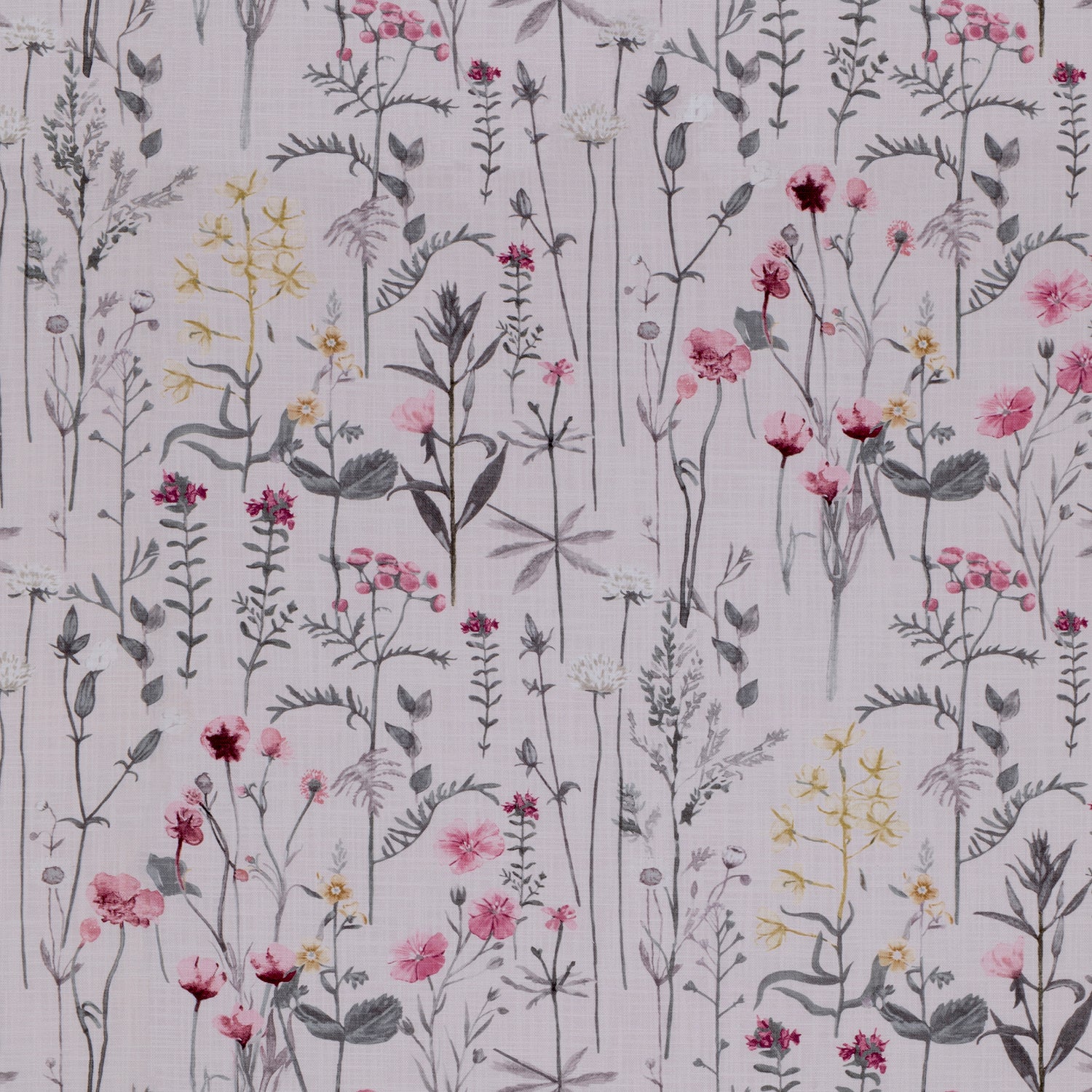 Wildflowers Made to Measure Roman Blind Soft Pink