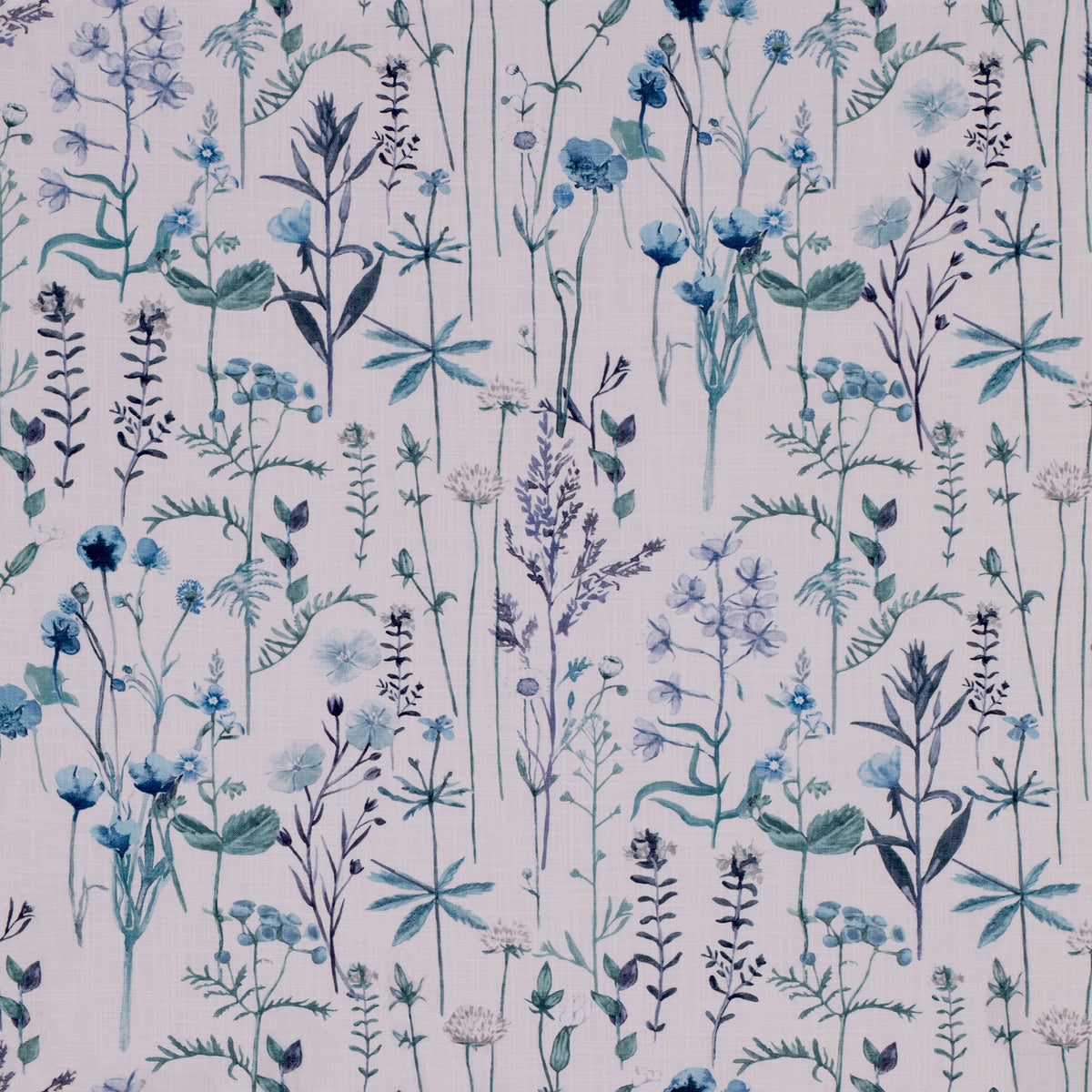 Wildflowers Made to Measure Roman Blind Indigo