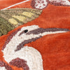 Wylder Tropics Kushiro Embroidered Velvet Filled Cushion 50cm x 50cm Coral