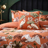 Wylder Tropics Kushiro Exotic Cotton Sateen Duvet Cover Bedding Set Coral