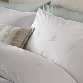 Laura Ashley Keeleigh Posy Pair of Oxford Pillowcases White