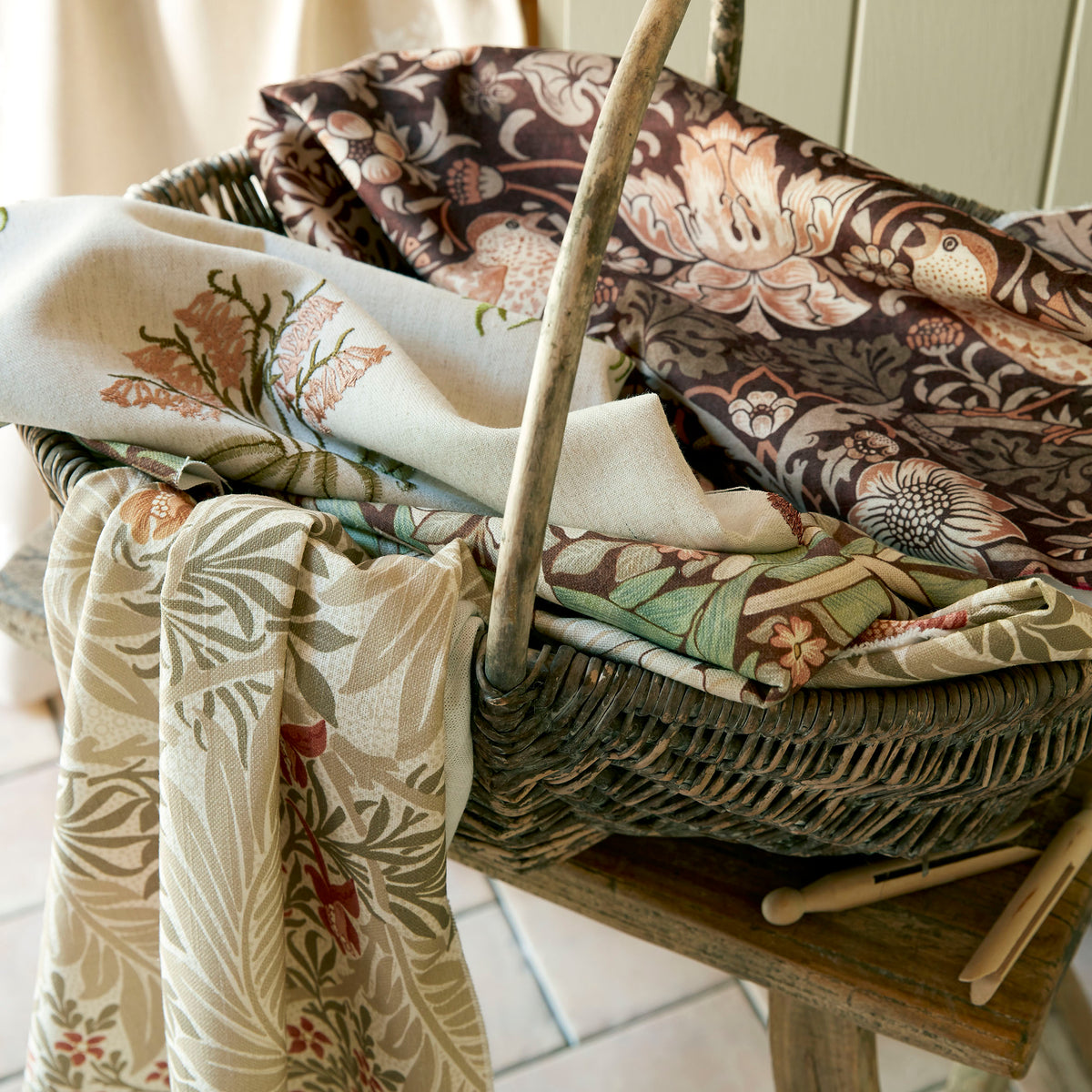 William Morris At Home Larkspur Fabric Acorn