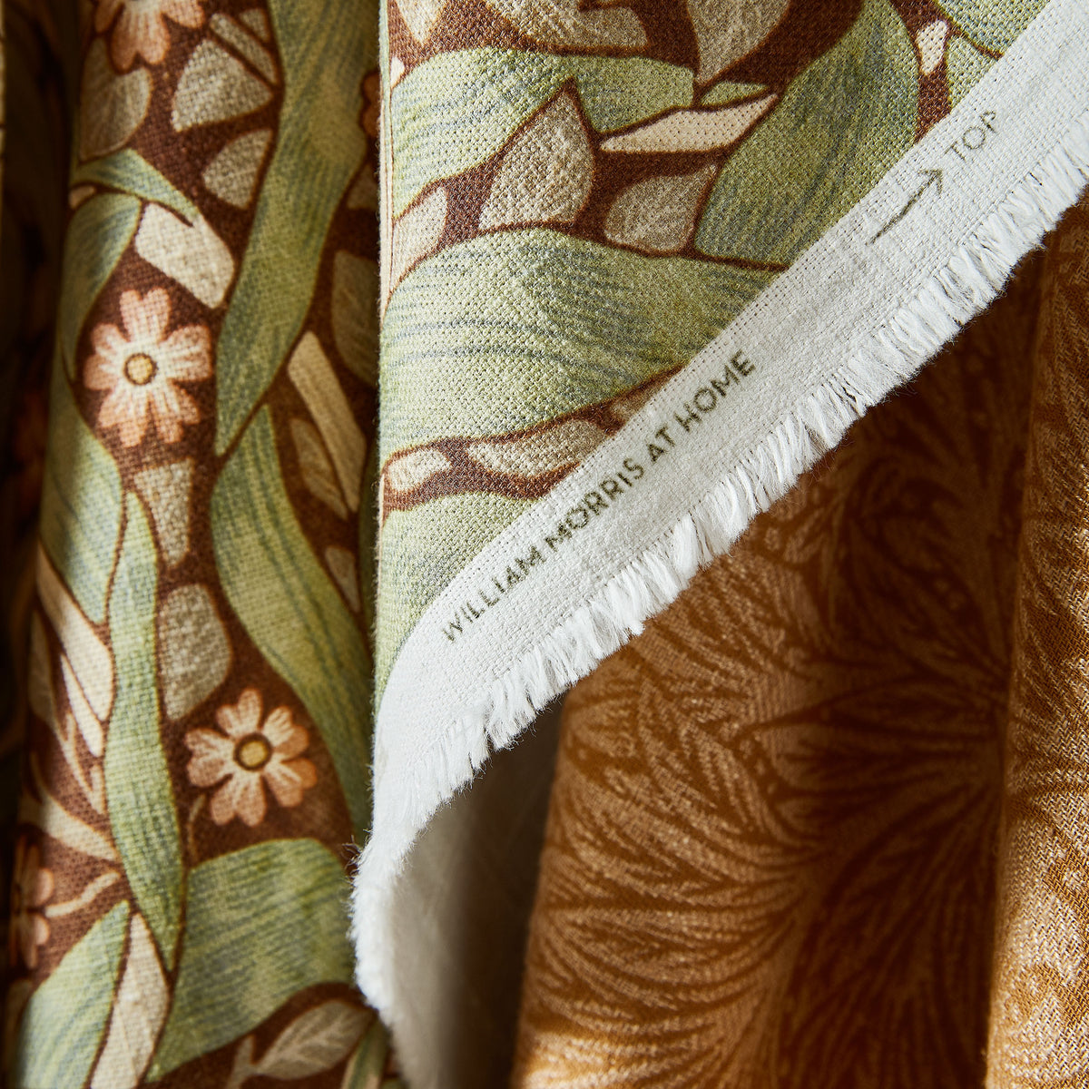William Morris At Home Pimpernel Fabric Brick
