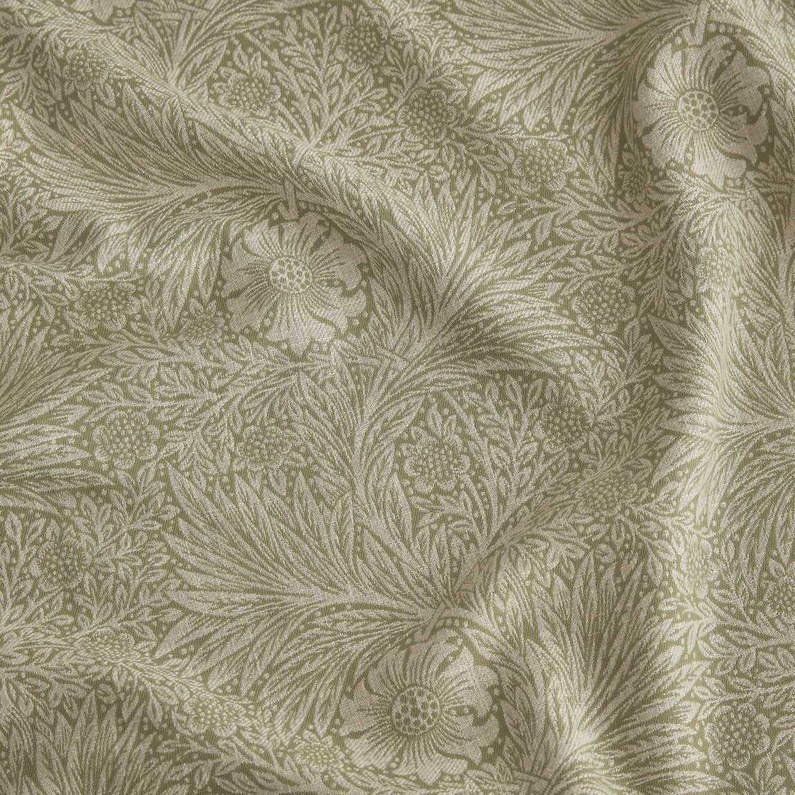 William Morris At Home Marigold Woven Fabric Nettle