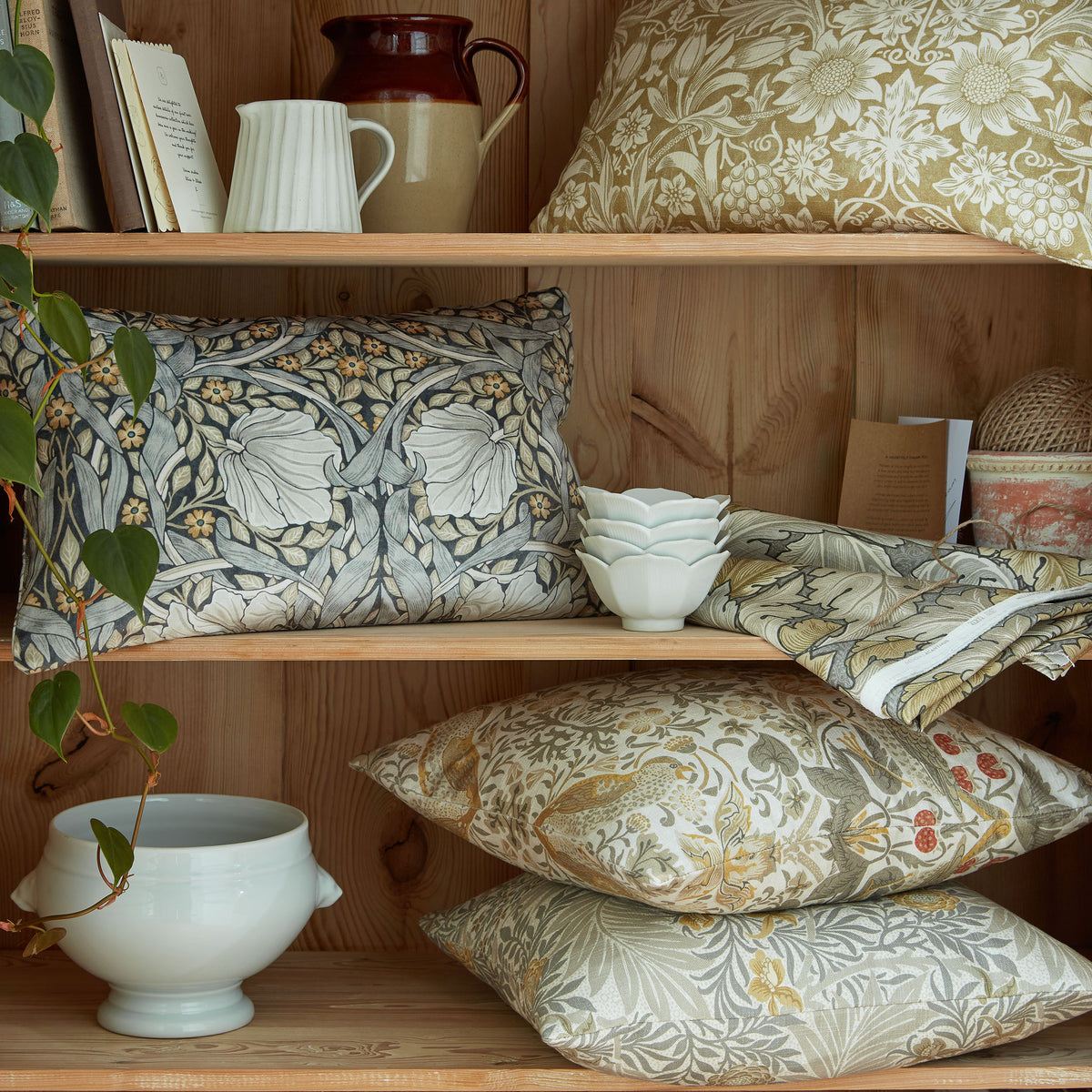 William Morris At Home Pimpernel Fabric Indigo