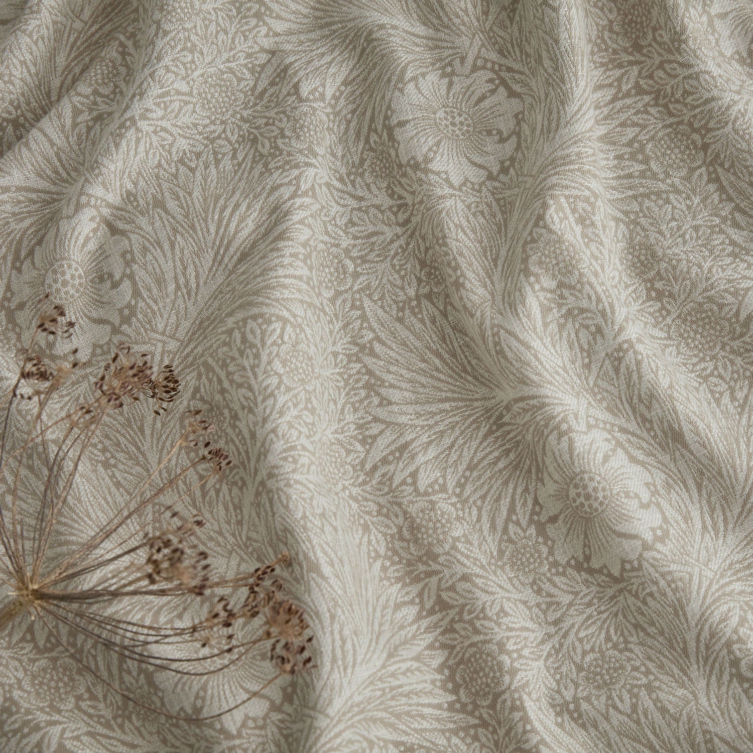 William Morris At Home Marigold Woven Fabric Linen