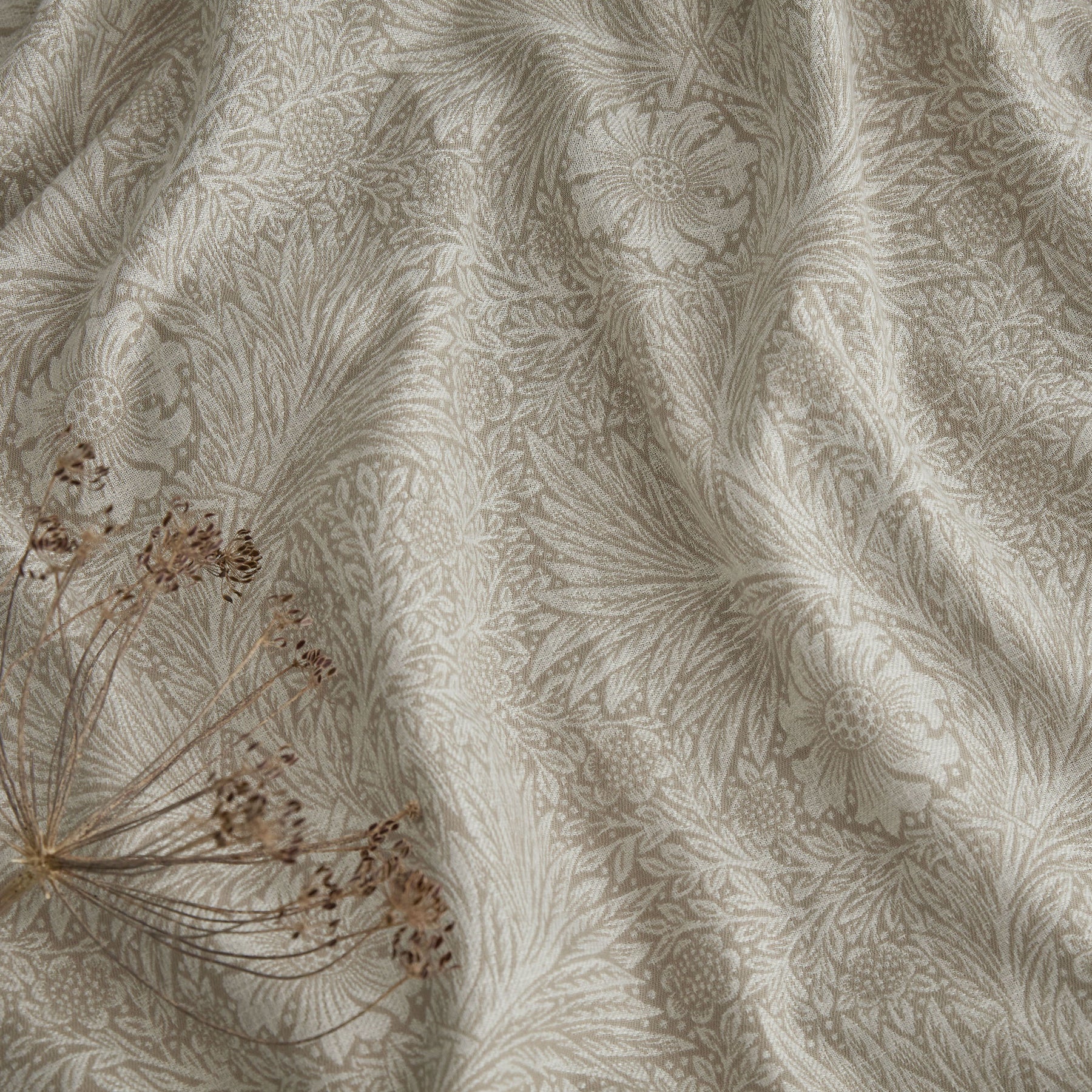 William Morris At Home Marigold Woven Fabric Linen