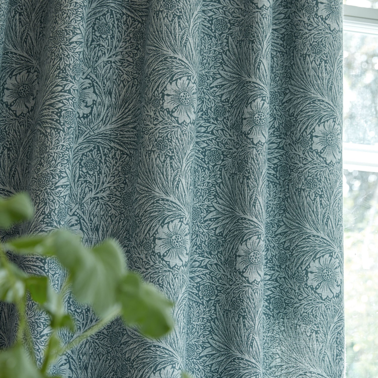 William Morris At Home Marigold Woven Fabric Woad