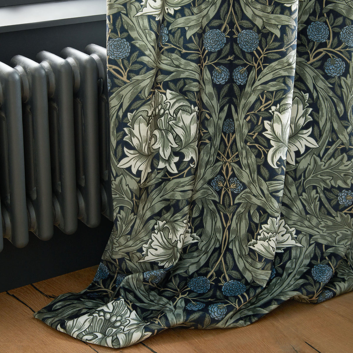 William Morris At Home African Marigold Fabric Cornflower