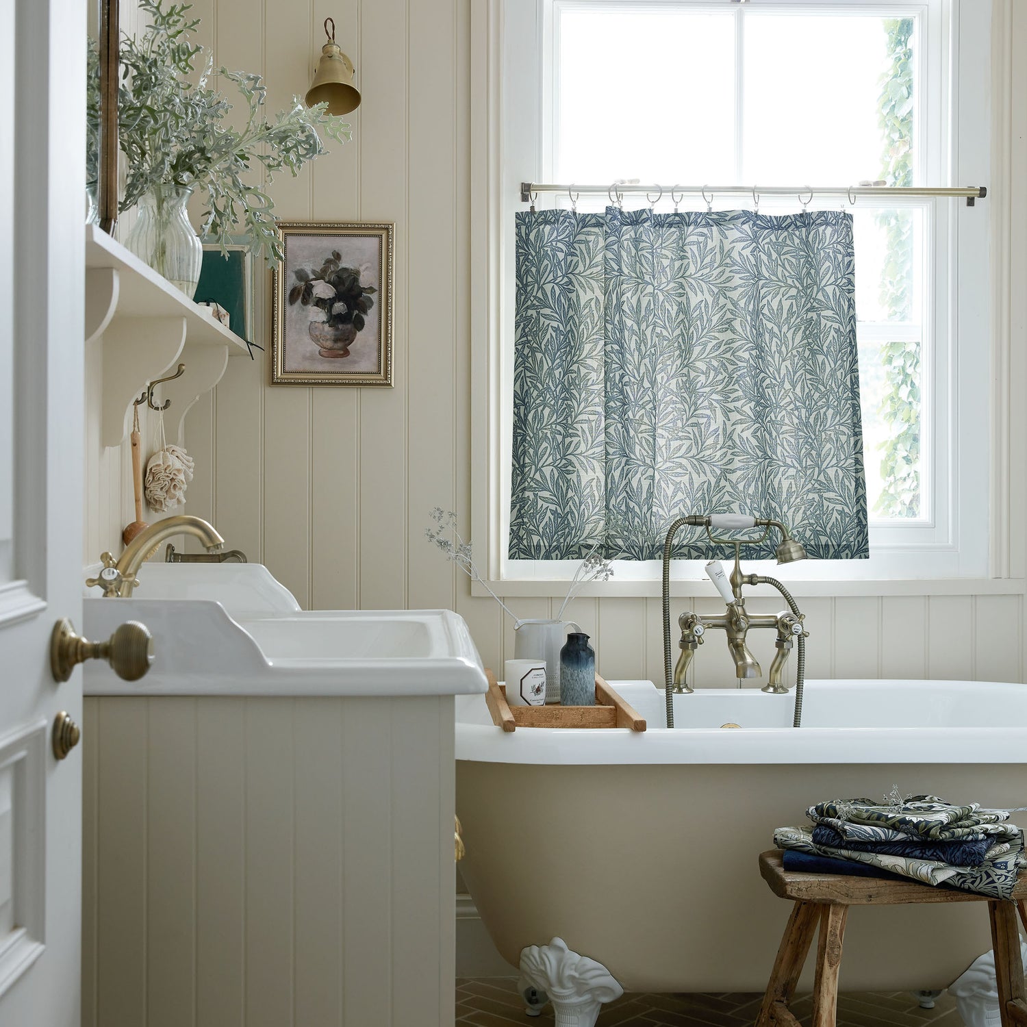 William Morris At Home Willow Fabric Indigo