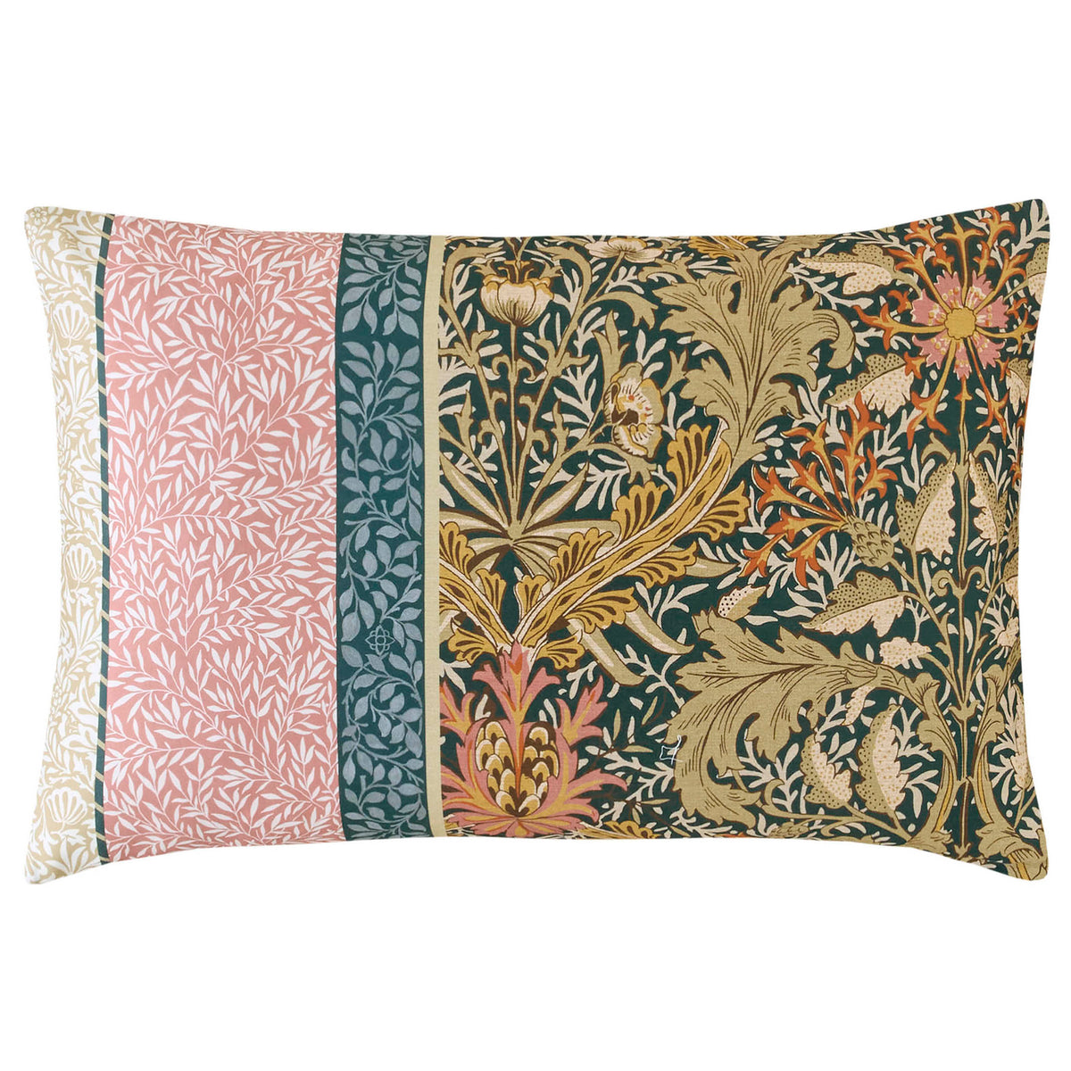 William Morris At Home Kelmscott Pair of Housewife Pillowcases Navy Rose