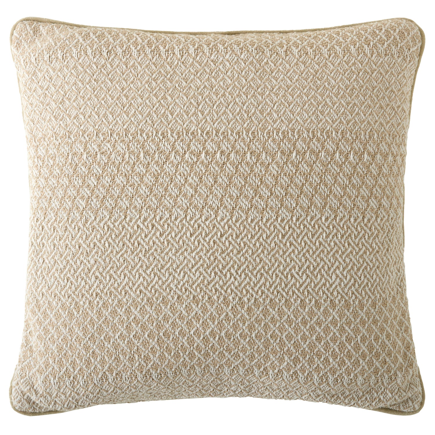 Laura Ashley Kempley Woven 45cm x 45cm Filled Cushion Natural