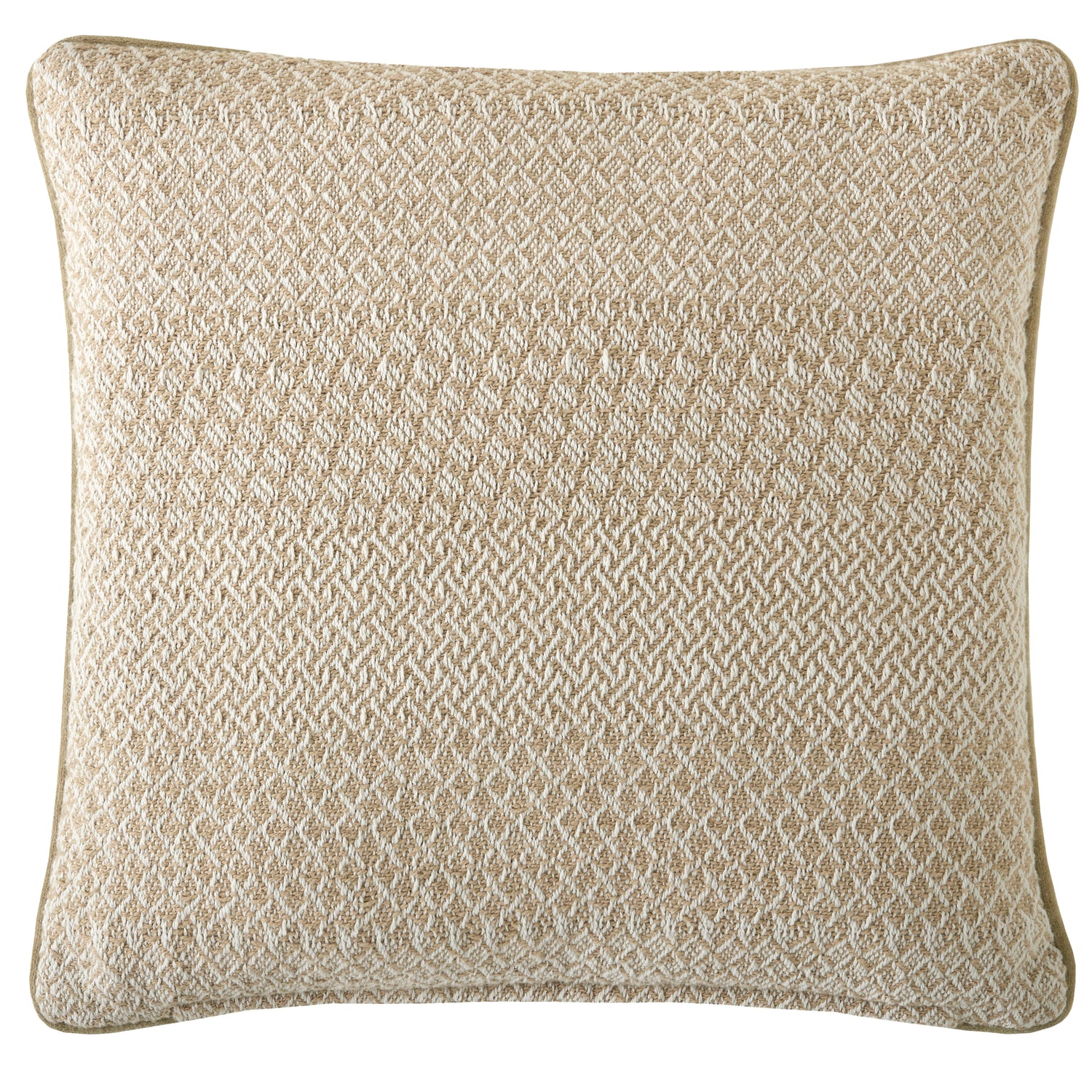 Laura Ashley Kempley Woven 45cm x 45cm Filled Cushion Natural