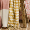 Laura Ashley Knapton 130cm x 170cm Throw Ochre Yellow