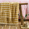 Laura Ashley Knapton 130cm x 170cm Throw Ochre Yellow