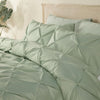 Serene Lara Duvet Cover Bedding Set Steel Sage